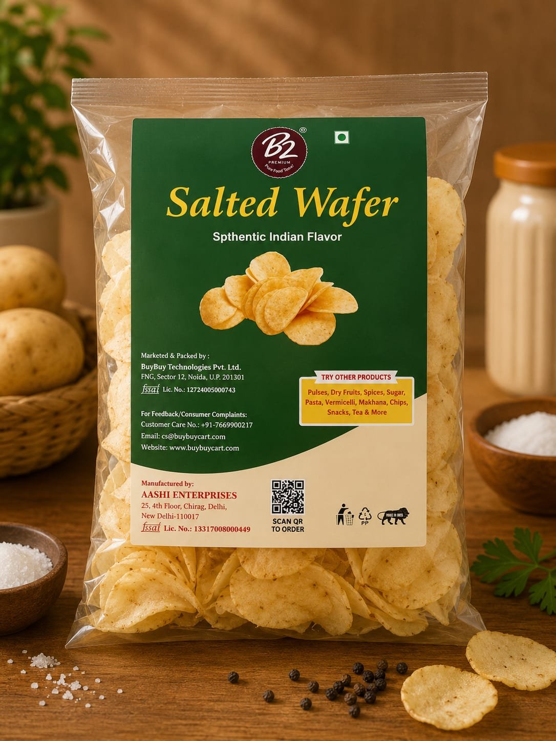 B2 Premium Salted Wafer