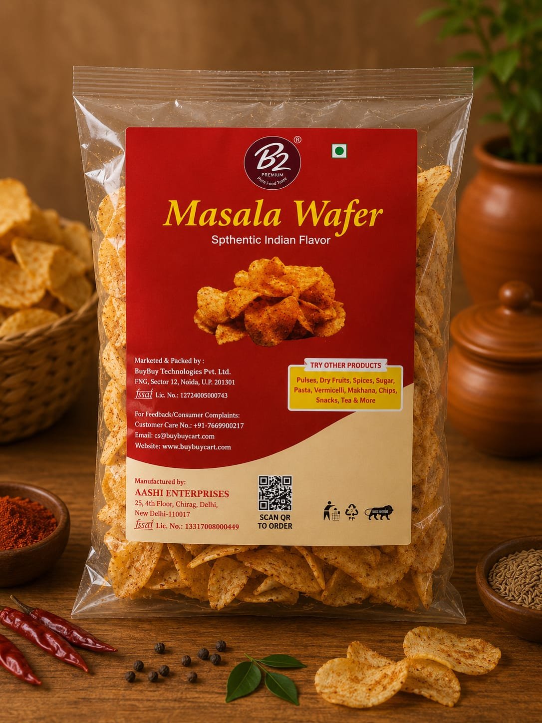 B2 Premium Masala Wafer