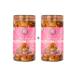 B2 Premium Sorghum Chips 130gm jar – gluten-free jowar chips, light and crunchy snack