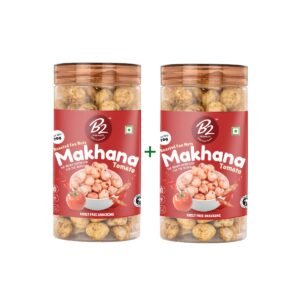 B2 Premium Roasted Makhana Tomato Flavor 70g – Tangy and crunchy healthy snack