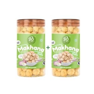Premium Roasted Makhana Cream & Onion 70g – Crunchy and healthy snack