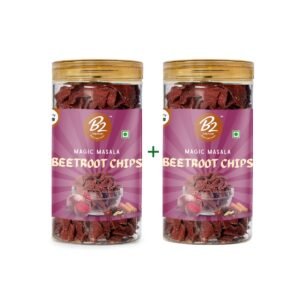 B2 Premium Beetroot Chips Jar 150gm – Healthy and crispy veggie snack