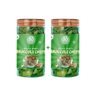 B2 Premium Broccoli Chips Jar 130gm – Nutritious baked and crunchy vegetable snack
